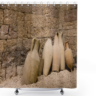 Personality  Ancient Roman Amphorae Shower Curtains