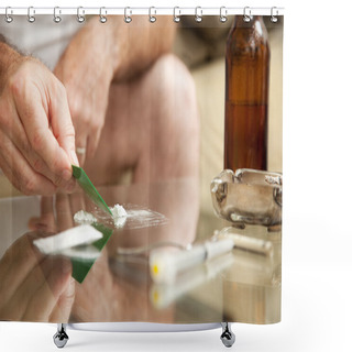 Personality  Cocaine Abuse Shower Curtains