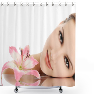 Personality  Beautiful Face Shower Curtains