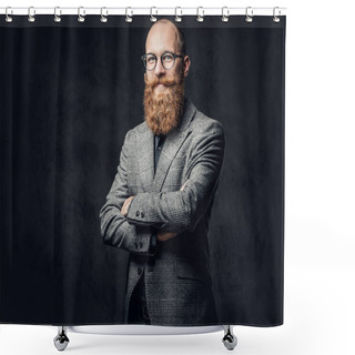 Personality  Aristocratic Man Dressed In A Suit  Shower Curtains