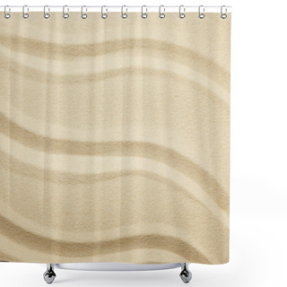 Personality  Close Up Of Golden Textured Sandy Beach In Summer  Shower Curtains