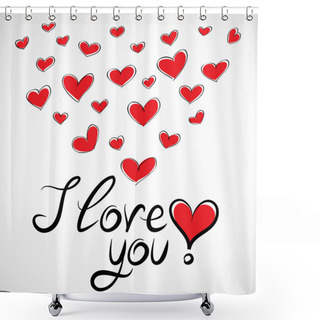 Personality  Love You Shower Curtains