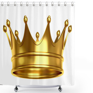 Personality  Gold Crown Shower Curtains