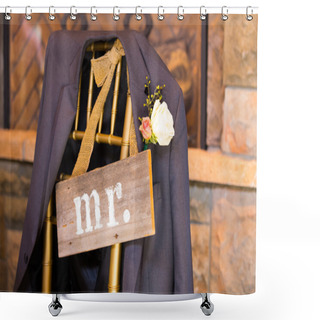 Personality  Wedding Decor Mr And Mrs Sign Shower Curtains