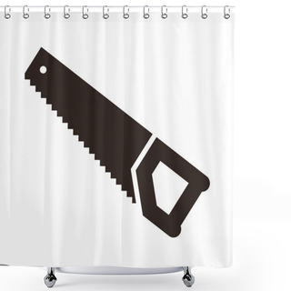 Personality  Saw Tool Icon Shower Curtains