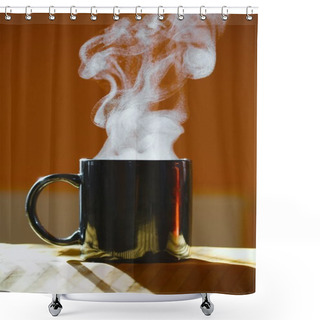 Personality  Streamin Hot Tea Cup Shower Curtains