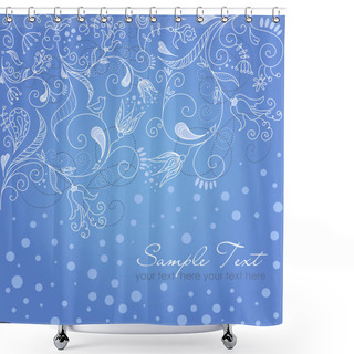 Personality  Christmas Card Shower Curtains