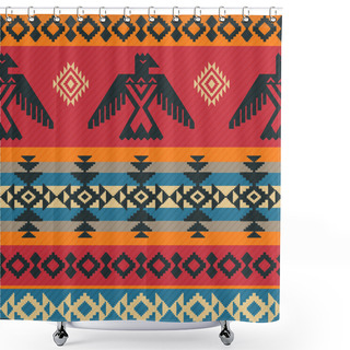 Personality  Eagles Ethnic Pattern On Native American Style Shower Curtains