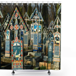 Personality  Painted Crosses Shower Curtains