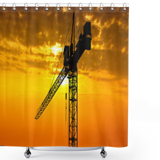 Personality  Construction Shower Curtains