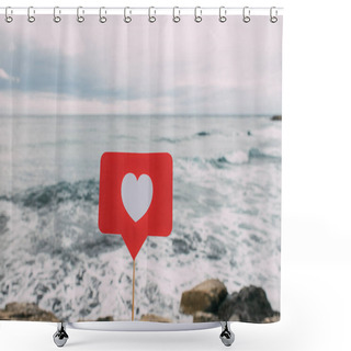 Personality  Like On Stick Near Mediterranean Sea Shower Curtains