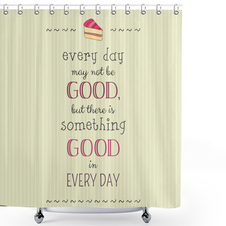 Personality  Vintage Typographic Background Shower Curtains