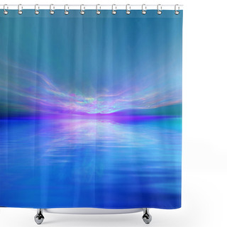 Personality  Colorful Waterscape Shower Curtains