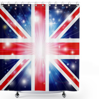 Personality  Union Jack Flag Background Shower Curtains