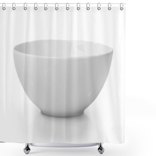 Personality  White Bowl Shower Curtains