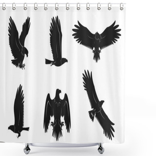 Personality  Eagle Vector Shower Curtains