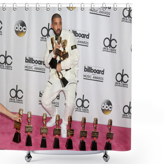 Personality  Drake At The 2017 Billboard Awards Press Room  Shower Curtains
