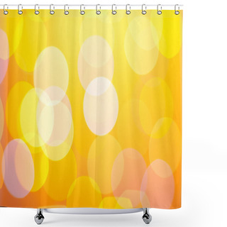 Personality  Abstract Sunny Bokeh On Yellow Shower Curtains