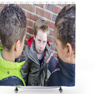 Personality  Bullying Boys Shower Curtains