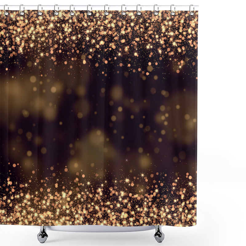 Personality  Glittering Stars Backgound Shower Curtains