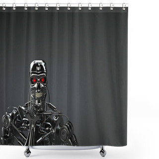 Personality  Robot Shower Curtains