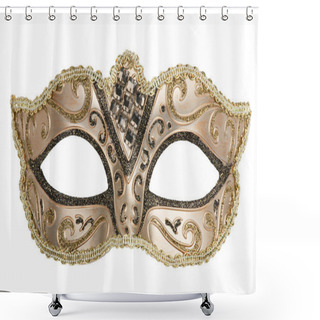 Personality  Carnival Mask Decorated With Designs Shower Curtains