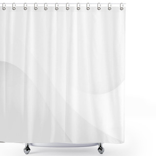 Personality  Abstract Modern Futuristic White Wavy With Blurred Light Curved Lines Background Shower Curtains