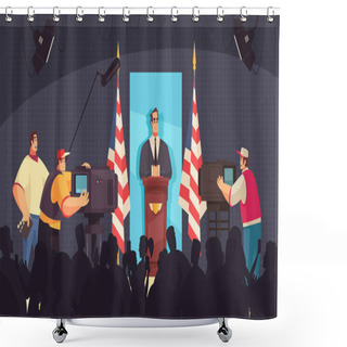 Personality  President Speech Composition  Shower Curtains