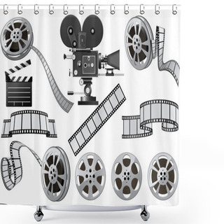 Personality  Film Industry Shower Curtains