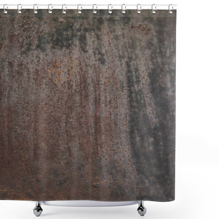 Personality  Rusty Metallic Surface Shower Curtains