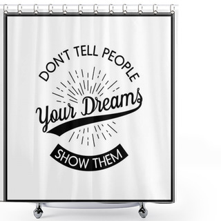 Personality  Quote Typographical Background Shower Curtains