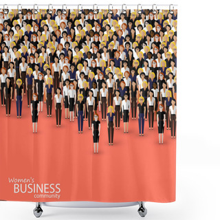Personality  Women Business Community Shower Curtains
