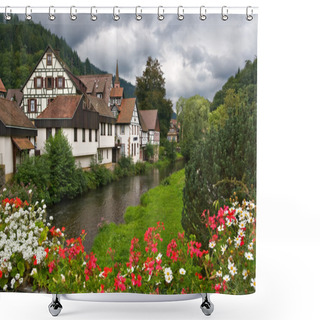Personality  The Village Of Schiltach In The Black Forest, Germany Shower Curtains