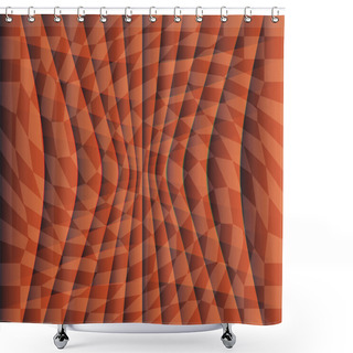 Personality  Abstract Checkered Background Shower Curtains