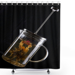 Personality  French-press Shower Curtains