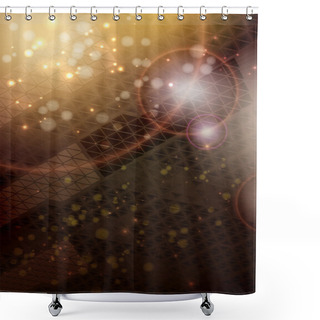 Personality  Brown Abstract Background Textured By Triangles Shower Curtains