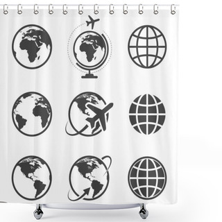 Personality  Planet Shower Curtains