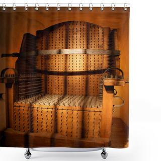 Personality  The Ancient Armchair For Tortures Isolated With Clipping Path Shower Curtains