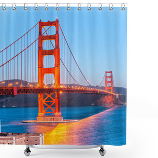 Personality  Golden Gate Bridge, San Francisco, California. Shower Curtains