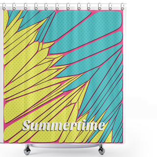 Personality  Abstract Summer Background Vector Illustration   Shower Curtains