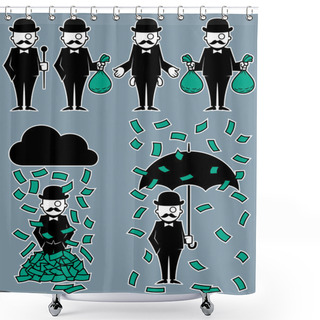Personality  Set Rich Hipsters Shower Curtains