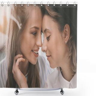 Personality  Beautiful Homosexual Couple  Shower Curtains