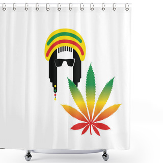 Personality  Reggae Culture Concept Design Shower Curtains