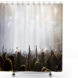 Personality  Crowd At Concert Shower Curtains