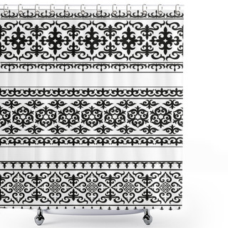 Personality  Carpets. Oriental Ornament Shower Curtains