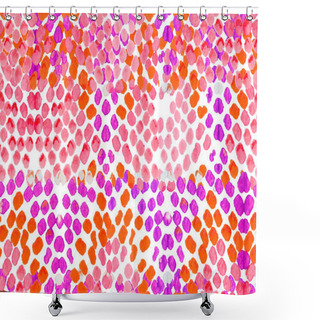 Personality  Snake Skin Background. Shower Curtains