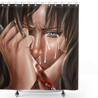 Personality  What Have I Done? Shower Curtains