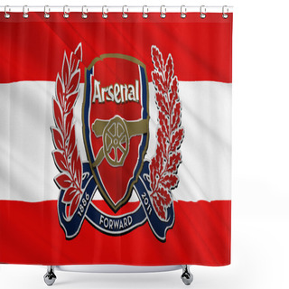 Personality  Flag Football Club Arsenal, England Shower Curtains