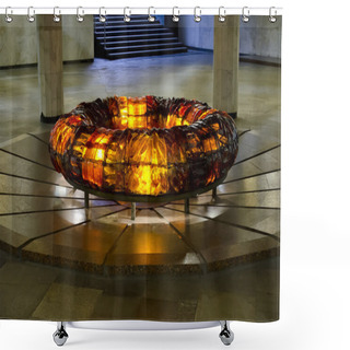 Personality  Monument - The Eternal Flame In The Center Of Minsk Shower Curtains