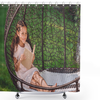 Personality  Girl Reading Book Shower Curtains